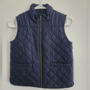 Crewcuts Navy Quilted Vest Size Small